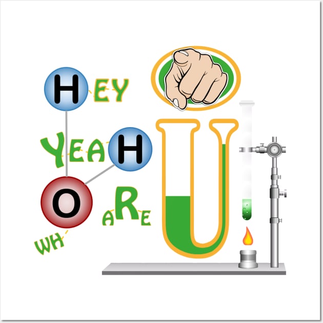 Hey U! Yeah U! who Are U? Wall Art by Black Dragon Store